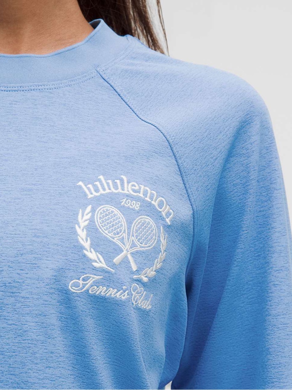 lululemon athletica Sky Blue Long-Sleeve Logo Sweatshirt - Picture 5 of 7